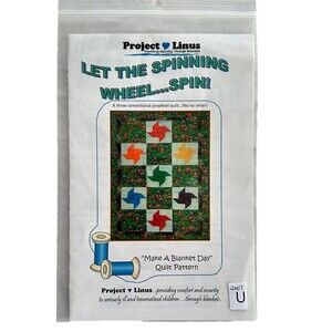 Project Linus - Let The Spinning Wheel ... Spin  3D Quilt Pattern Pinwheel Quilt
